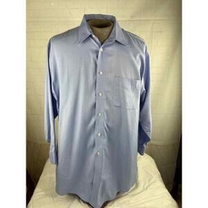 Mens Joseph & Feiss Int’l XLarge Fitted Button Up Shirt Plain Long Sleeve EUC